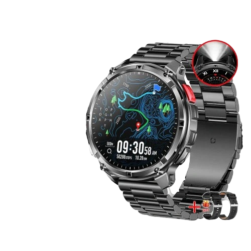 2026 New T-Rex3 Pro 1100mAh Battery Smart Watch GPS path 5ATM Waterproof Sports Run tracker Outdoors Compass Military Smartwatch